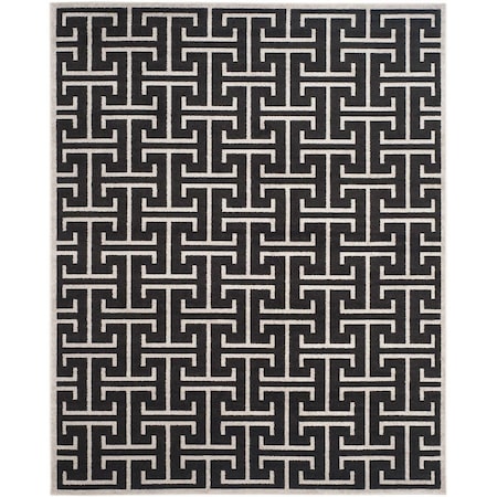 Safavieh 8 x 10 ft. Amherst Power Loomed Large Rectangle Area Rug Anthracite & Light Grey AMT404G-8